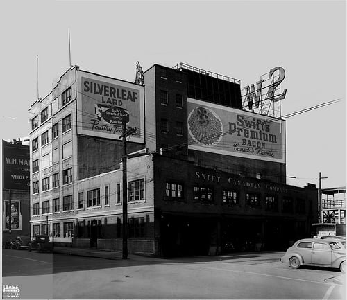 The Packing House - Photo Credit to Vancouver Public Library no. 26331. Year 1944