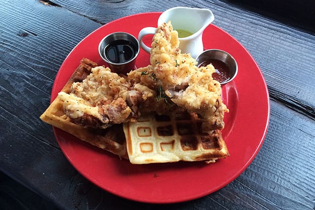 Tuc Craft Kitchen brunch Chicken and waffles