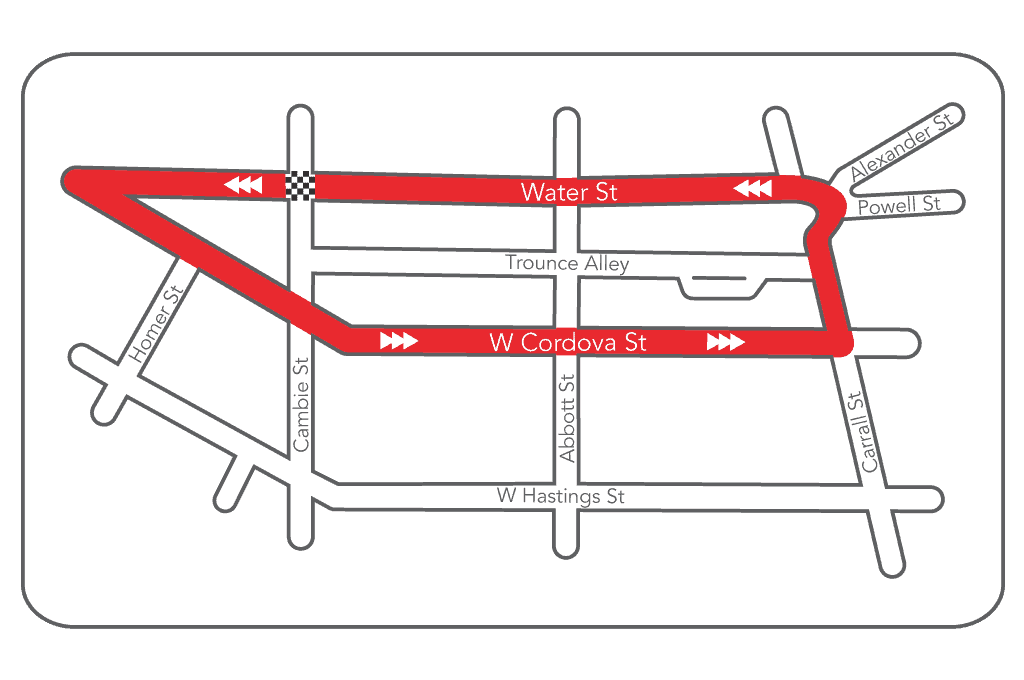 gastown grand prix route